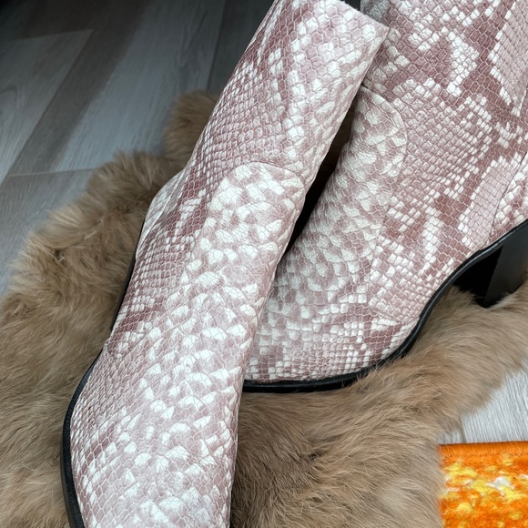 Snake Heeled Booties - Picture 3 of 8